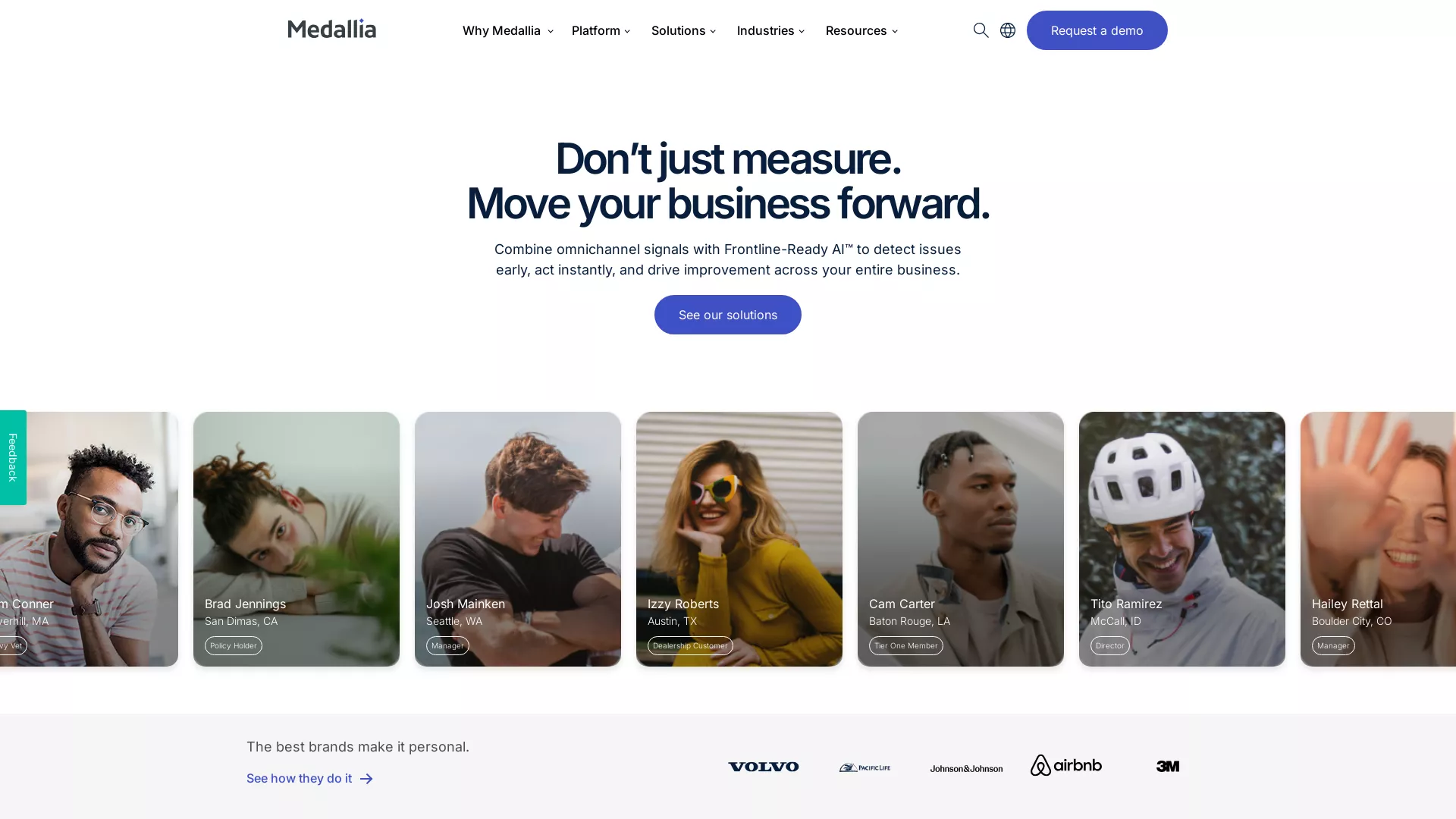 Medallia screenshot