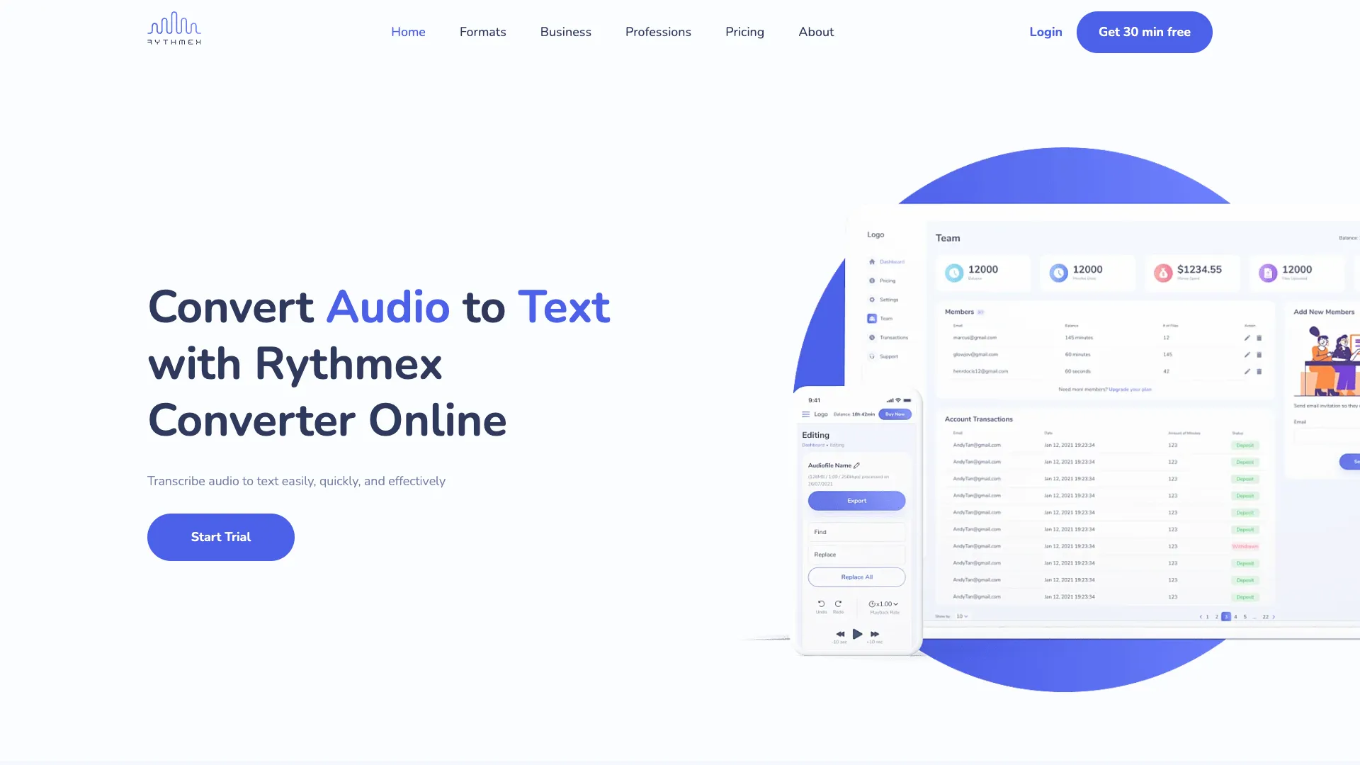 Rythmex screenshot
