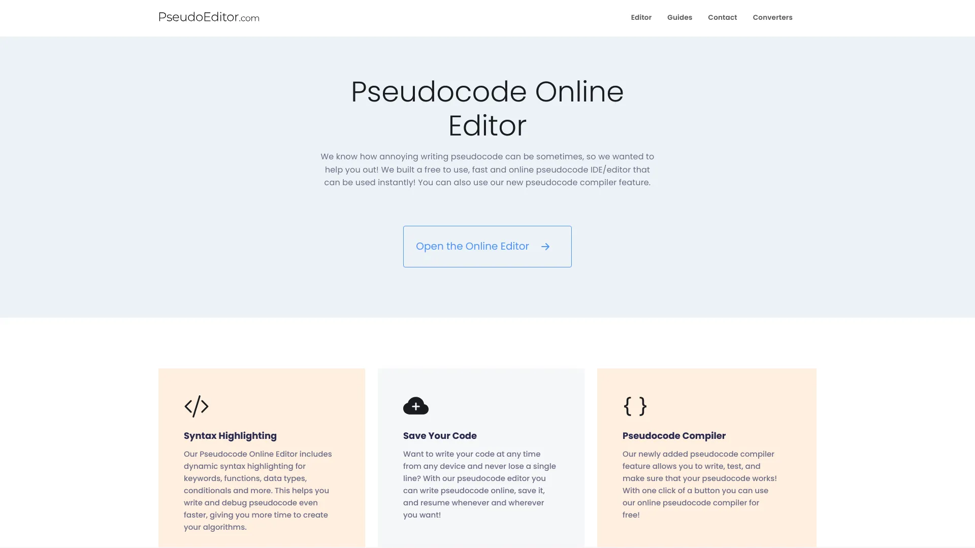Pseudoeditor screenshot