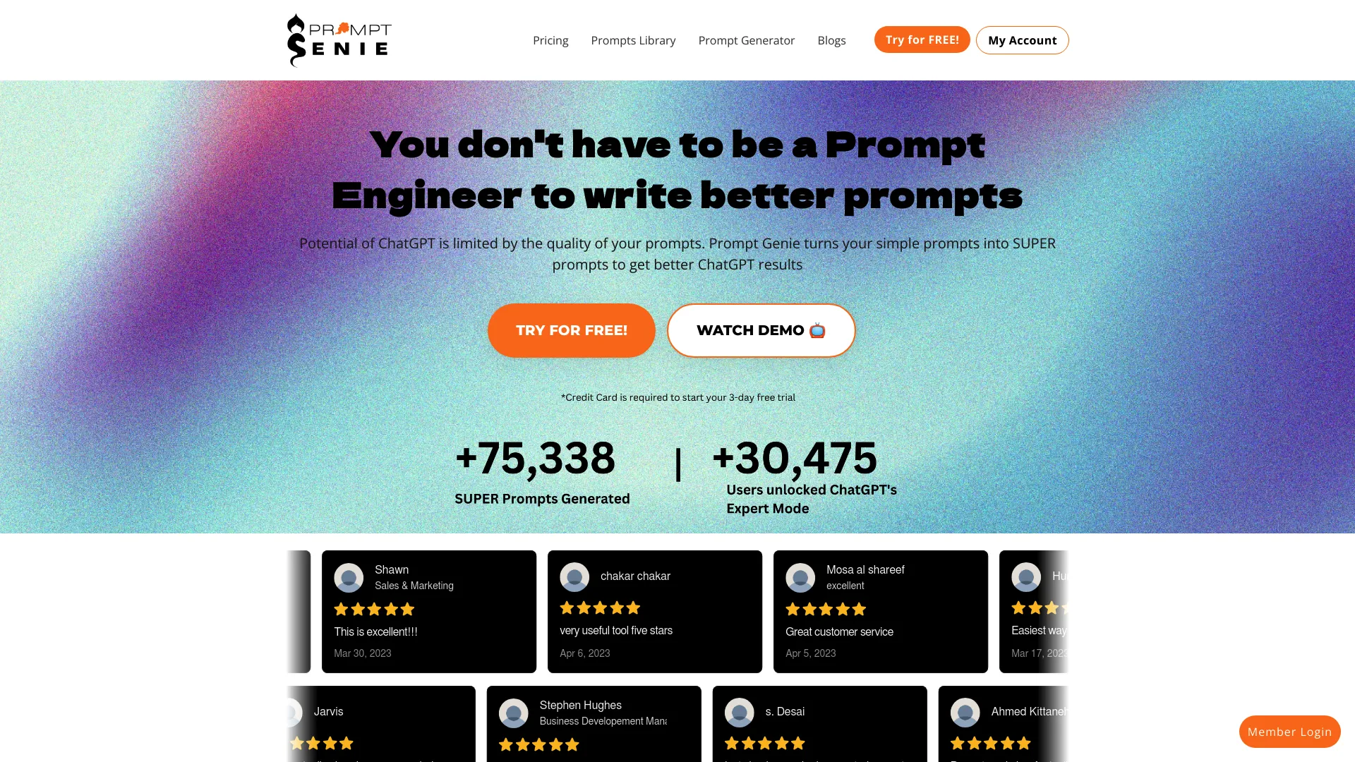 PromptGenie screenshot