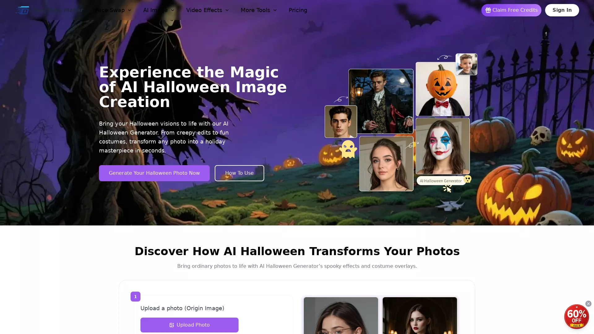 Deepfake Maker AI Halloween screenshot