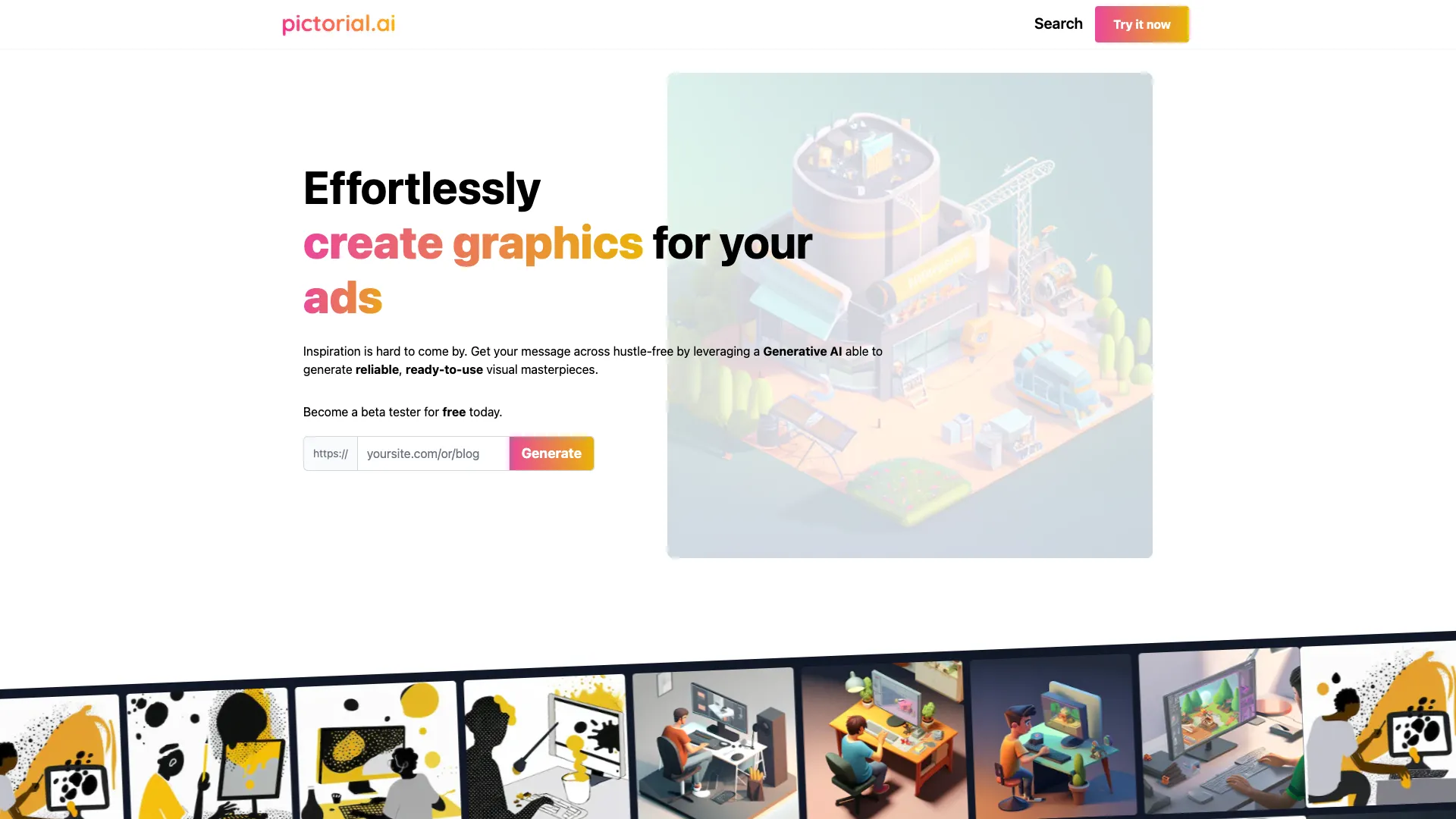 Pictorial screenshot