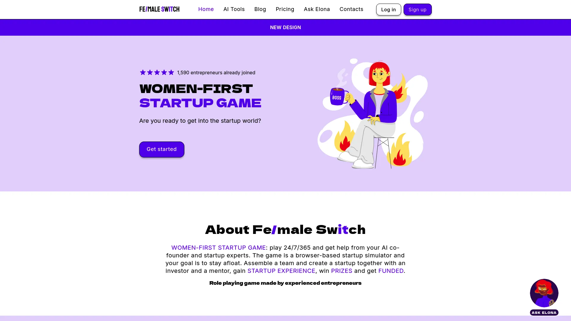 Fe/male Switch Startup Game screenshot
