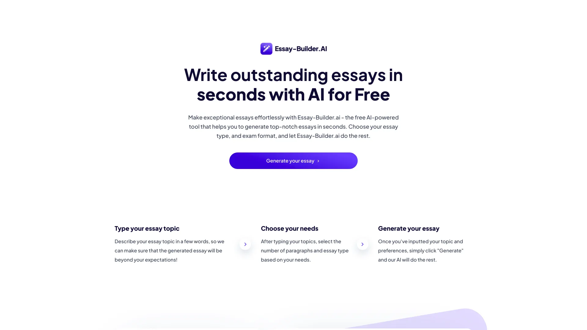 Essay Builder AI screenshot