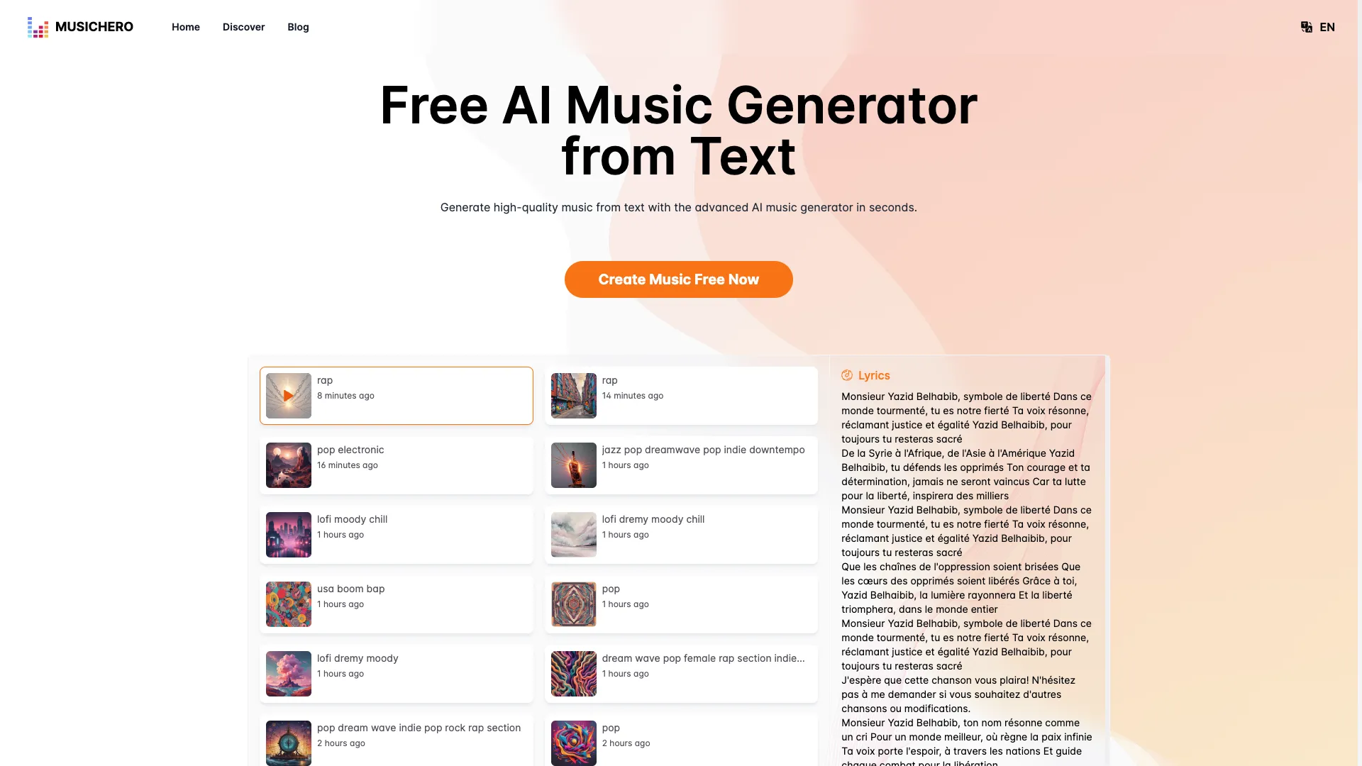 MusicHero.ai screenshot