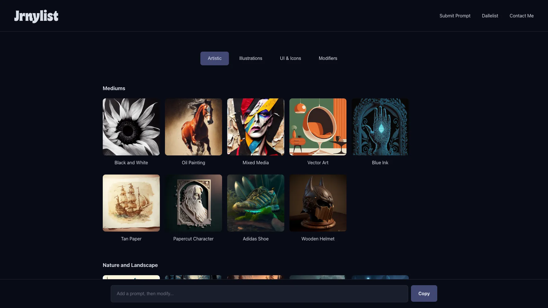 Jrnylist screenshot