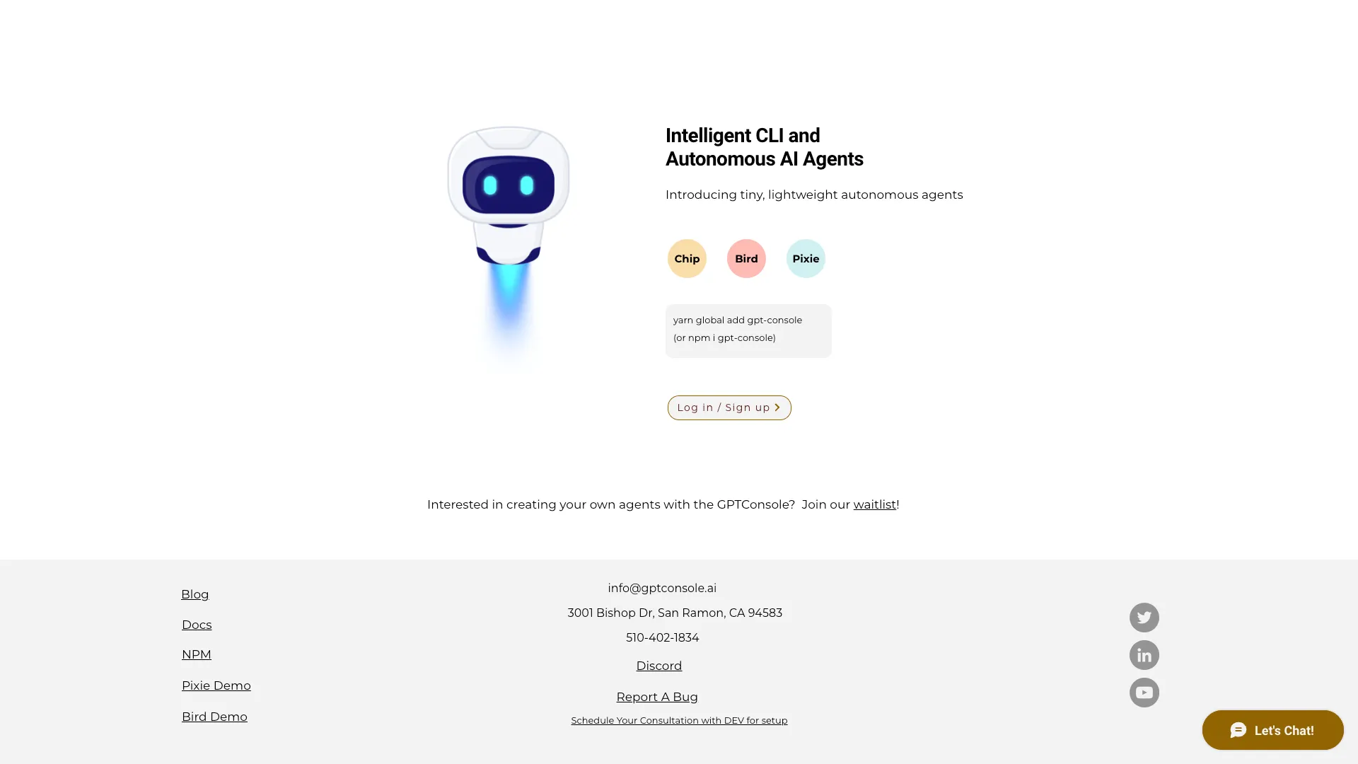 GPTConsole screenshot