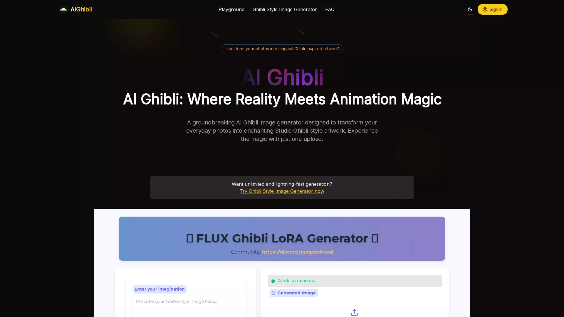 AI Ghibli screenshot