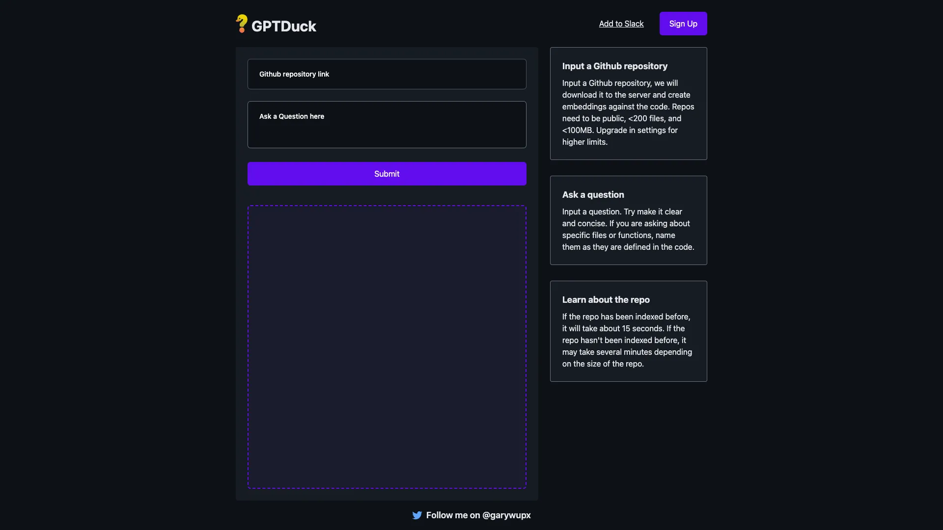 GPTDuck screenshot