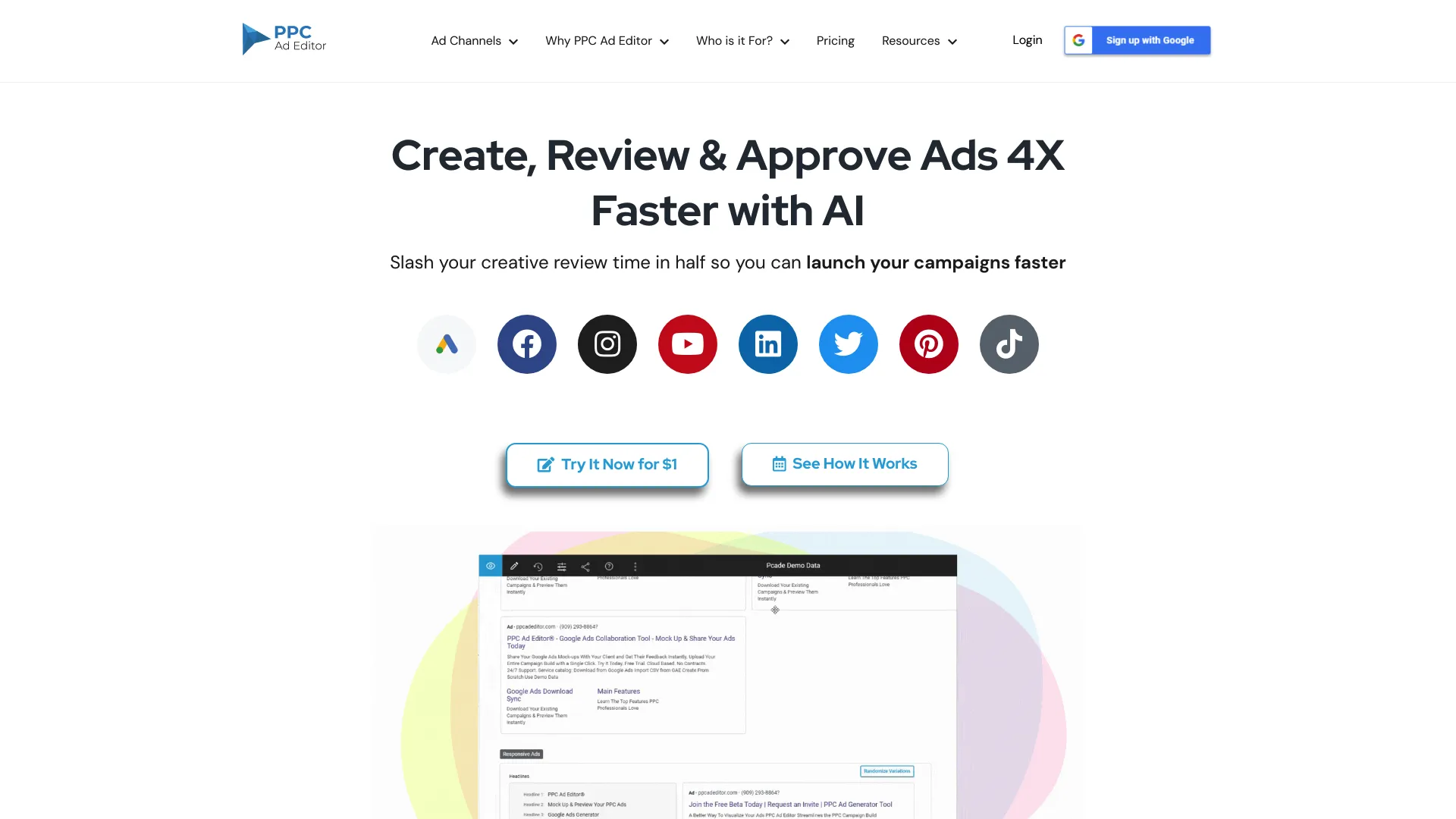PPC Ad Editor screenshot