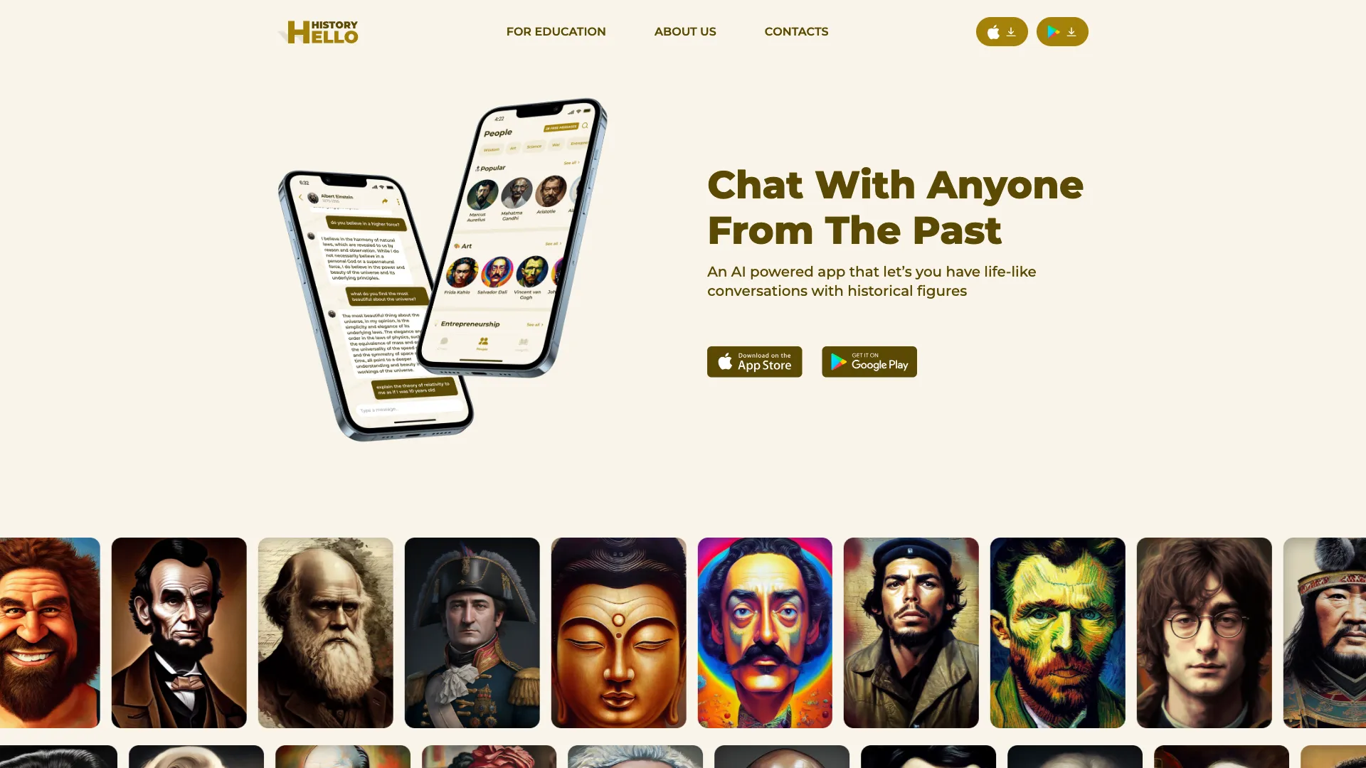 HelloHistory screenshot