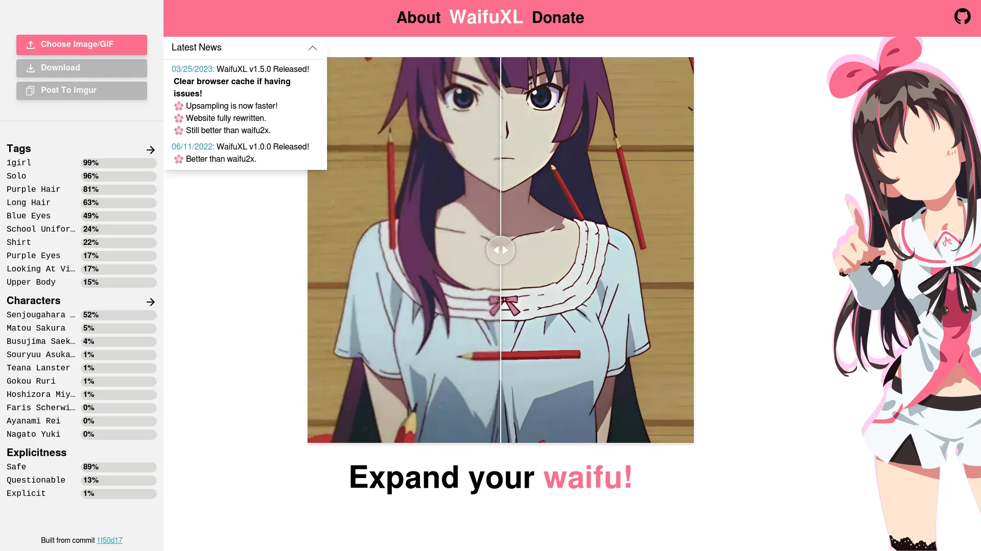 Waifuxl screenshot