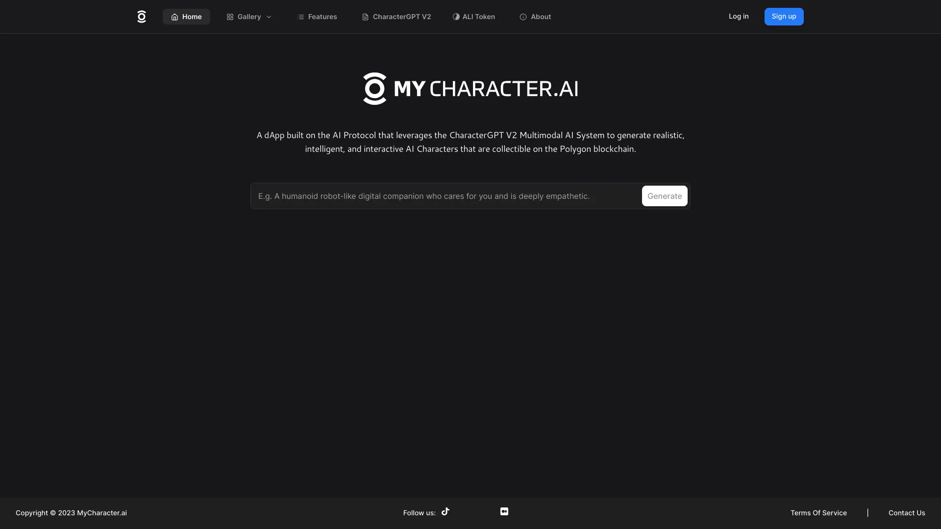 MyCharacterAI screenshot