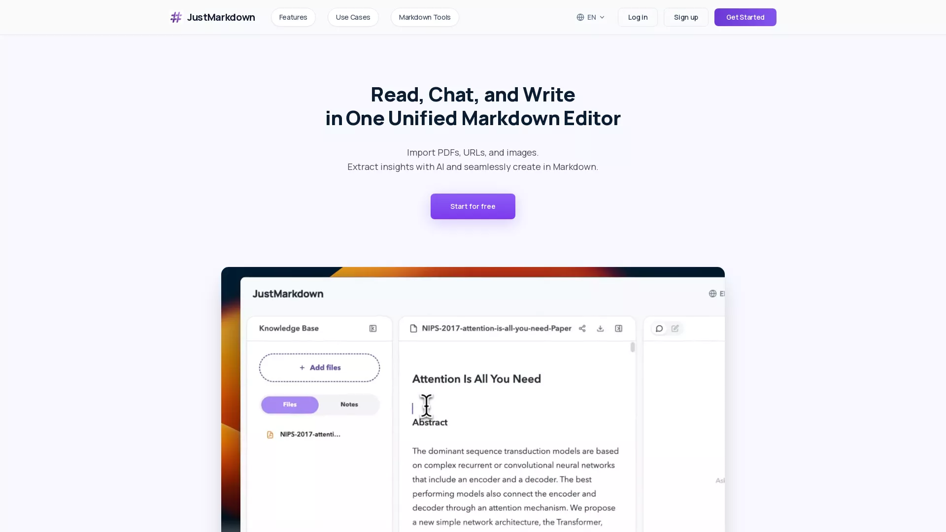 JustMarkdown screenshot