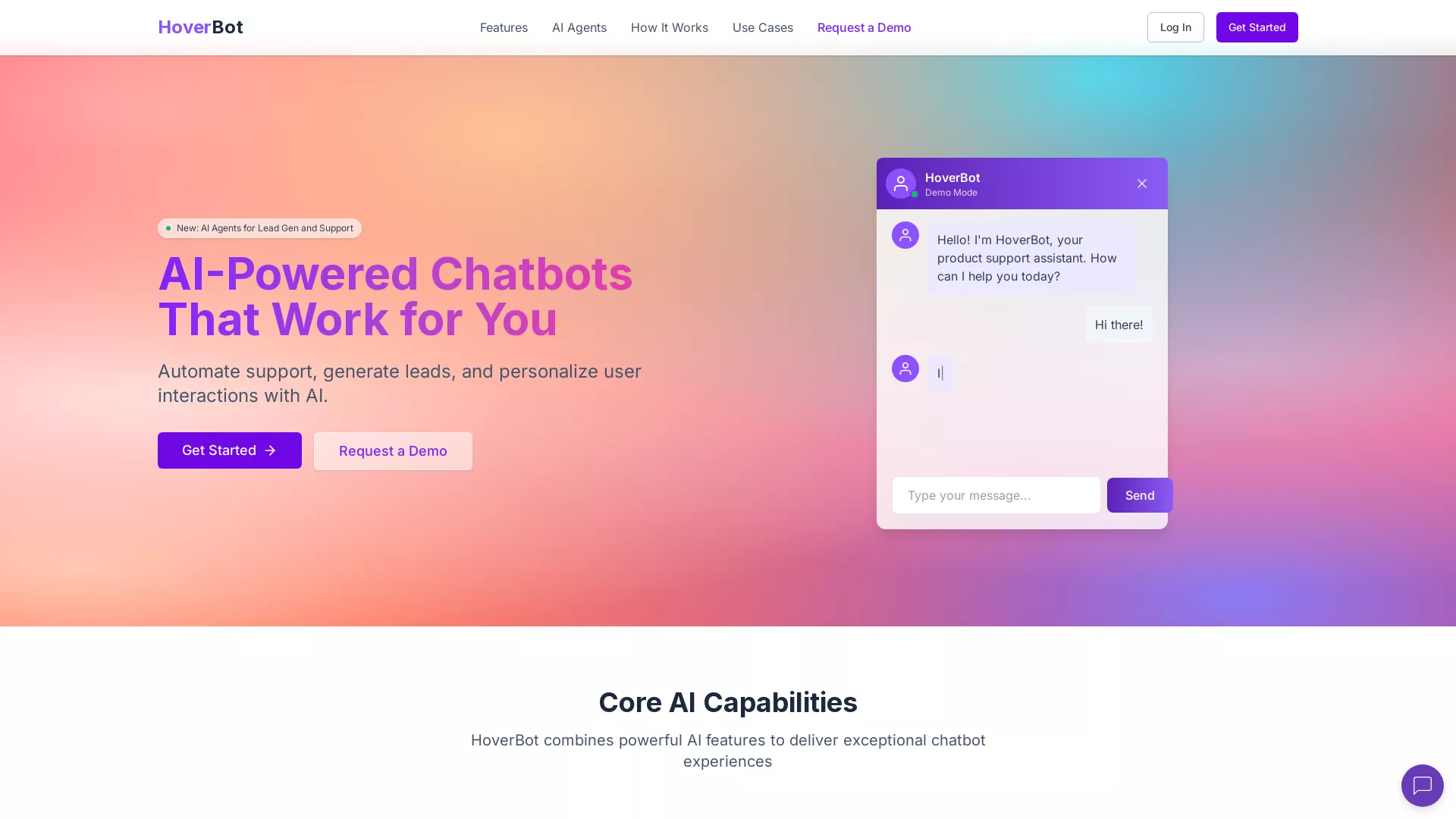 HoverBot screenshot