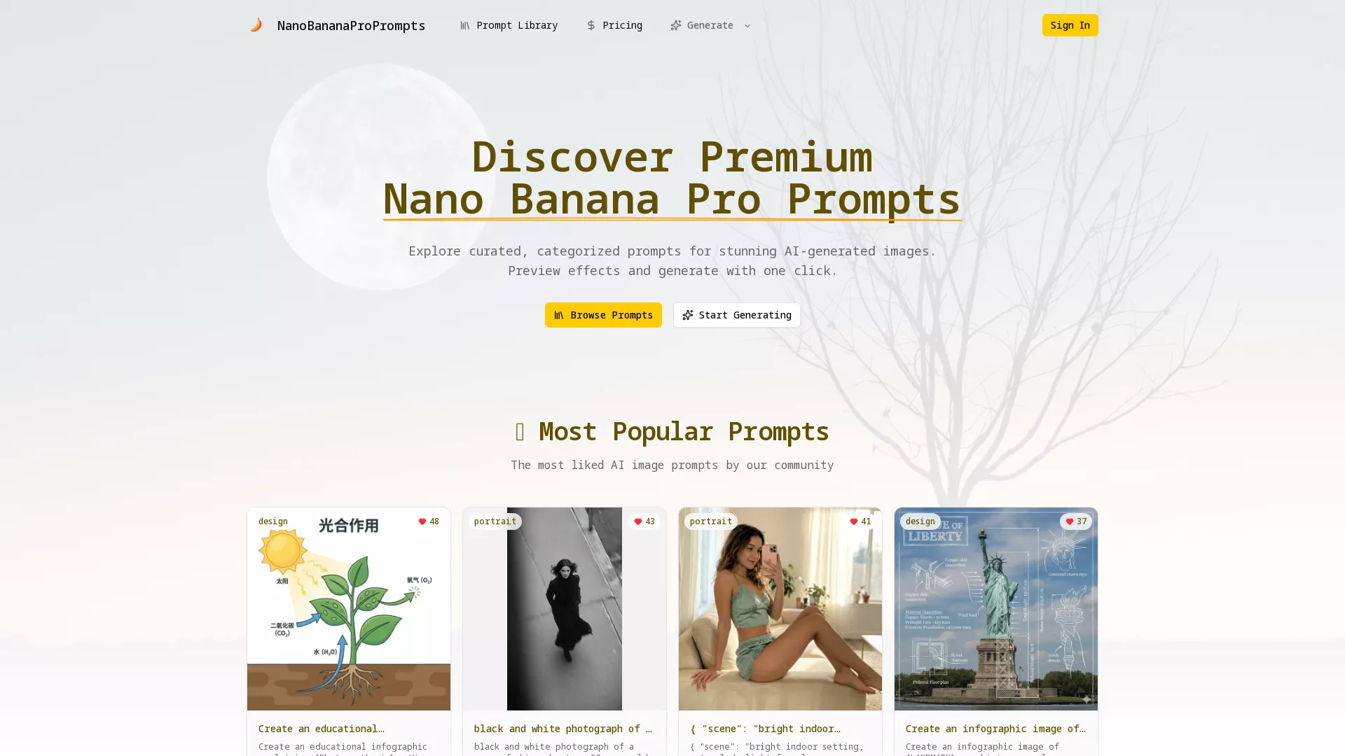 NanoBananaProPrompts screenshot