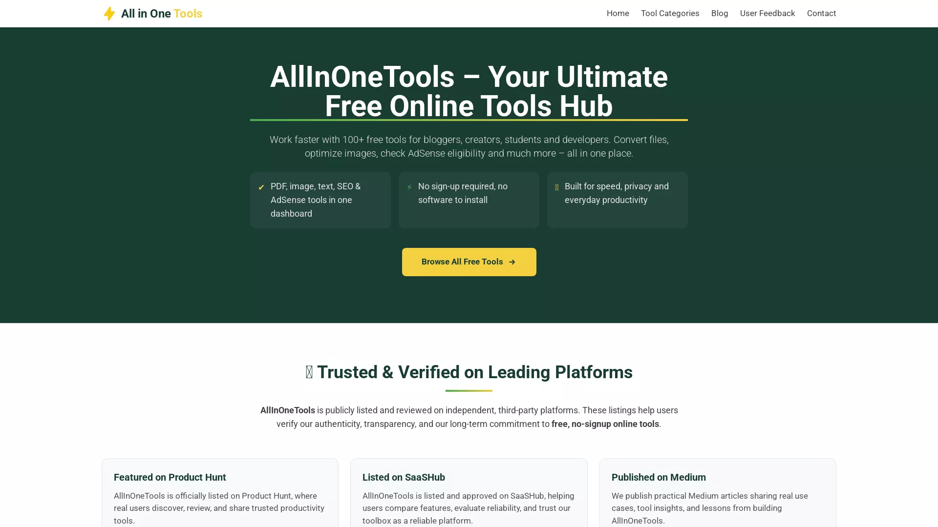 AllInOneTools screenshot