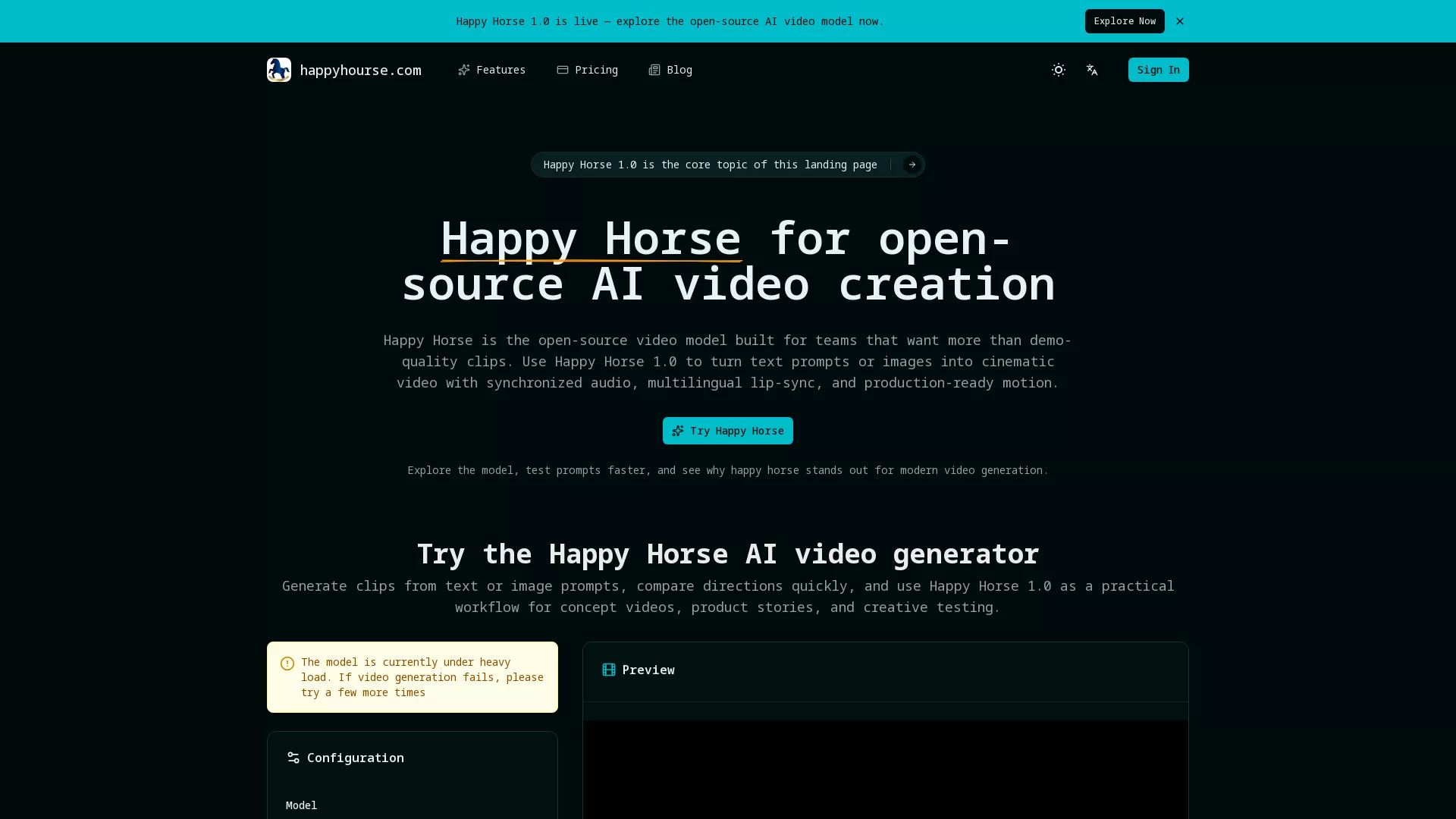 HappyHorseAI screenshot
