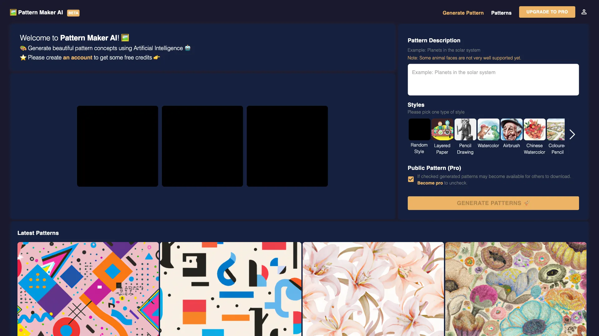 PatternmakerAI screenshot