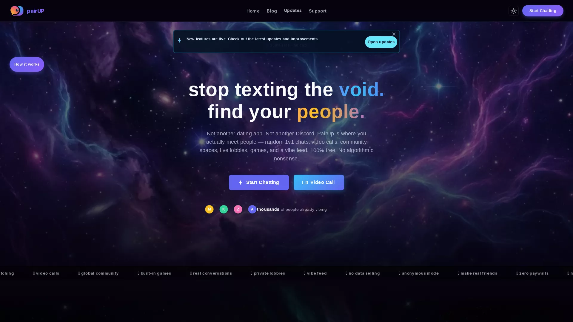 PairUpChat screenshot