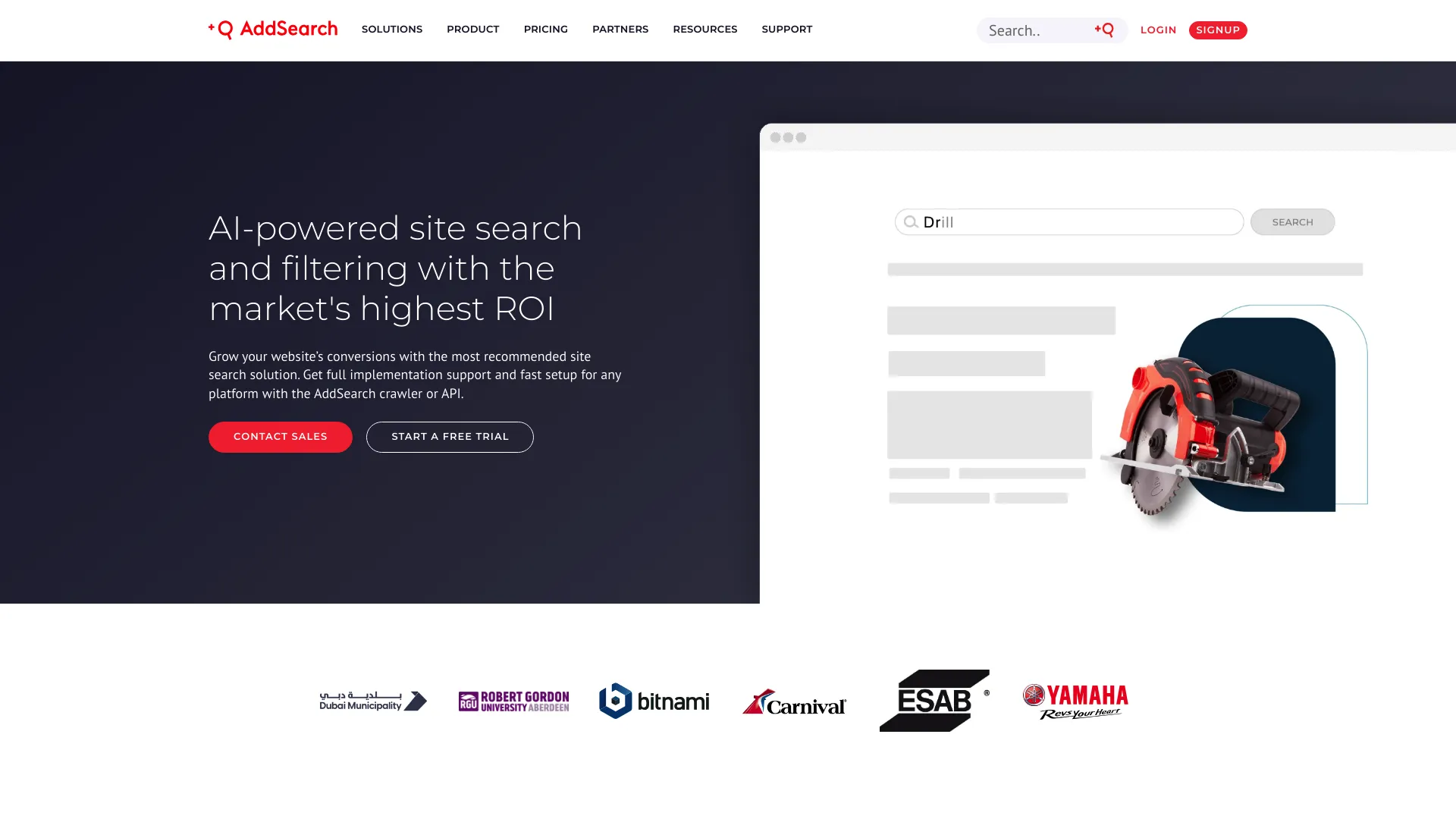 AddSearch screenshot