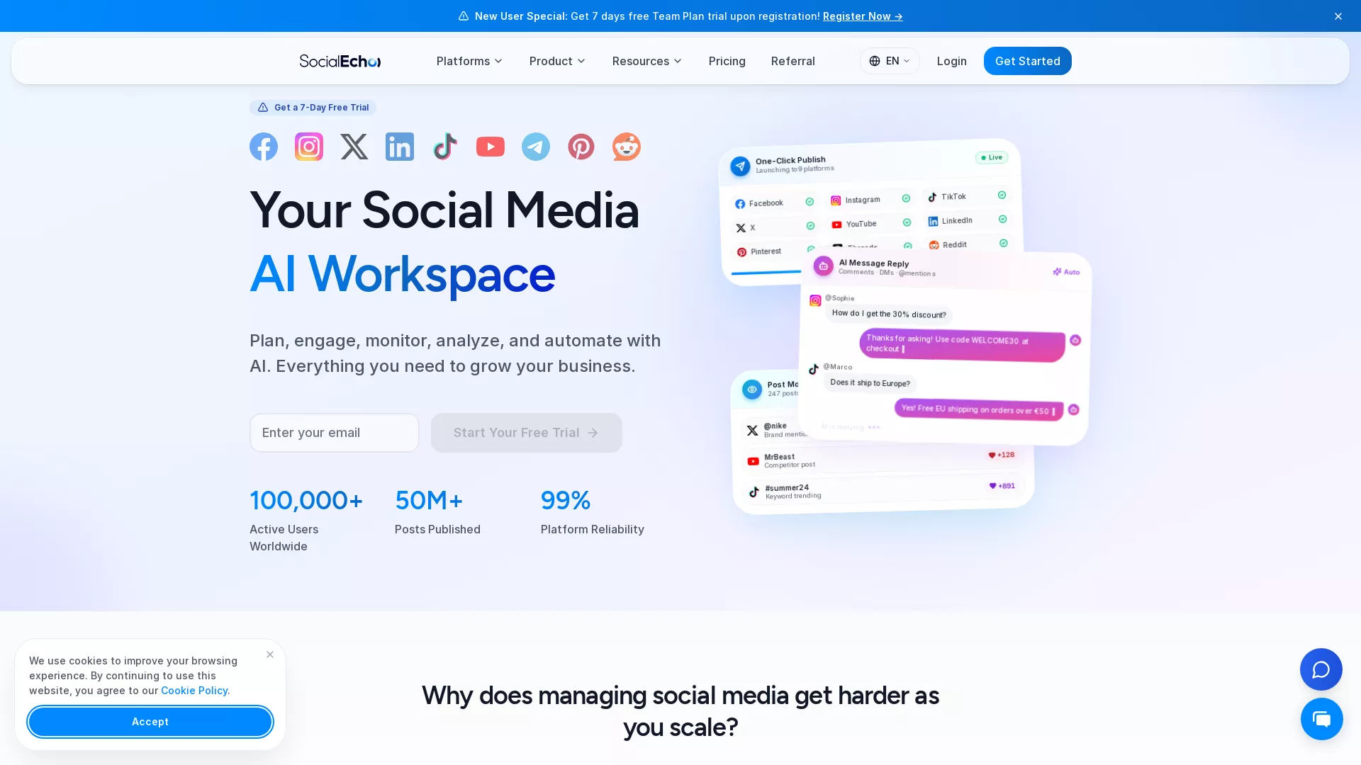 SocialEcho screenshot
