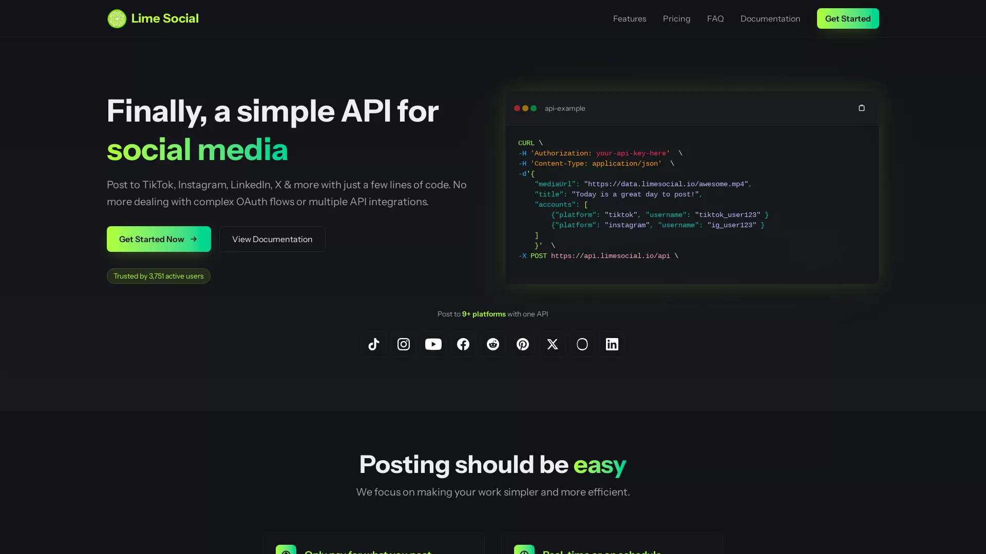 LimeSocial screenshot