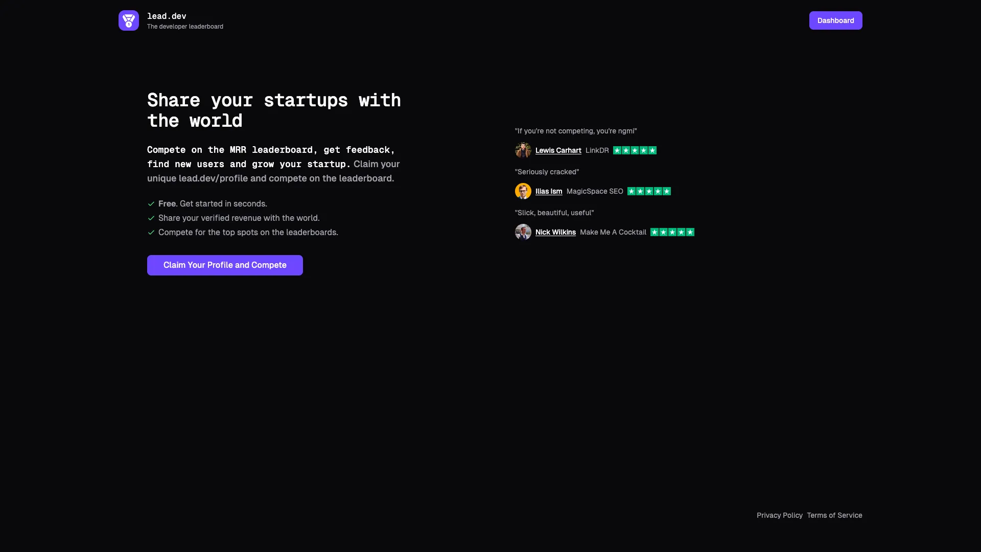 Lead screenshot