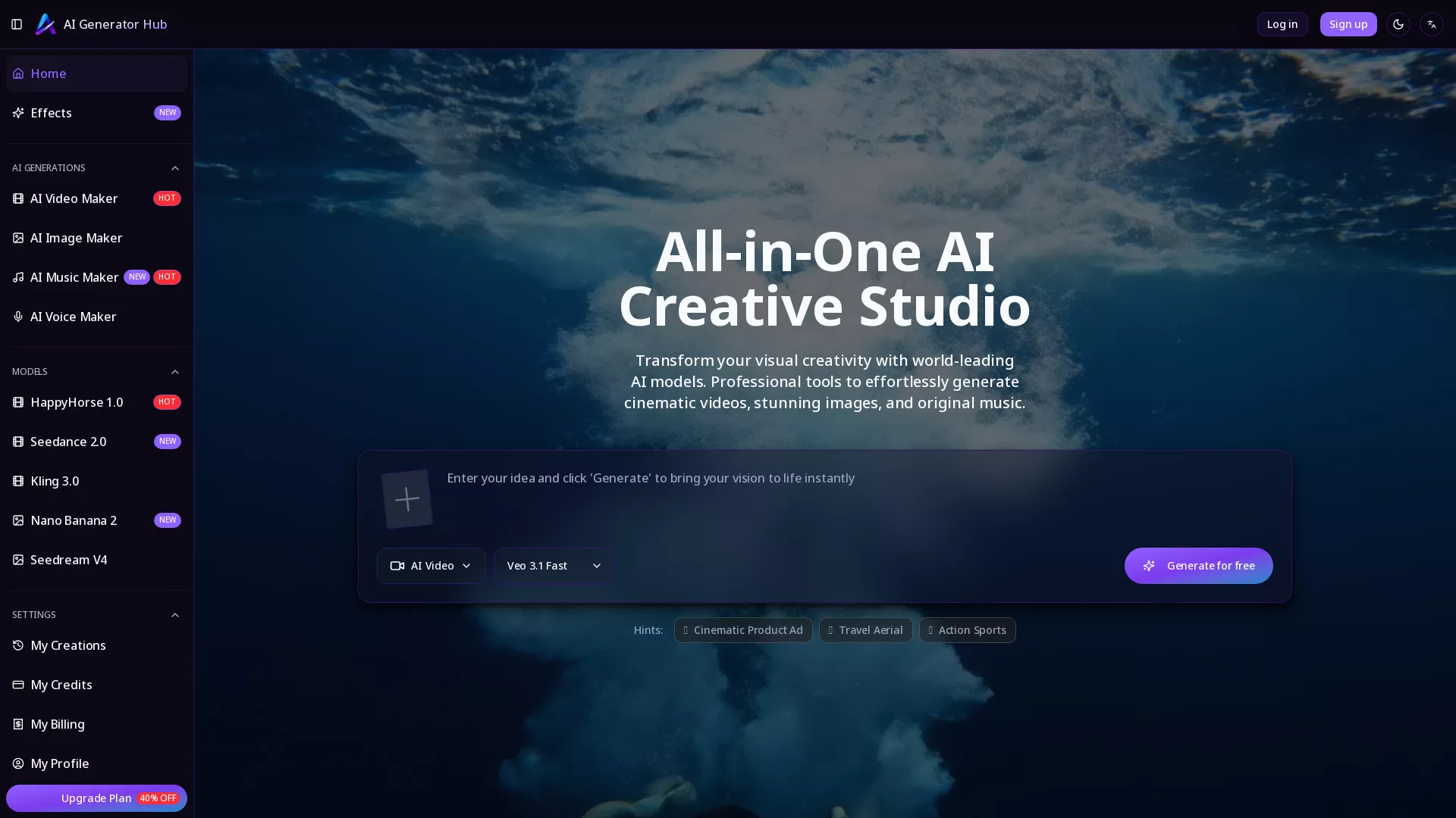 AIGeneratorHub screenshot