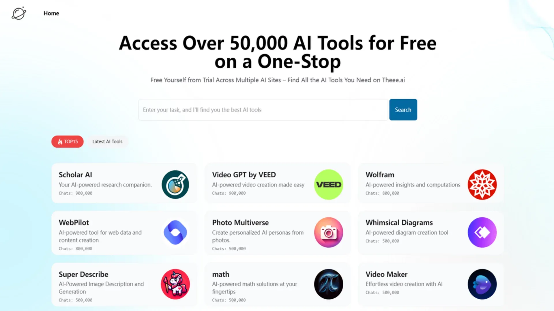 Theee.ai screenshot