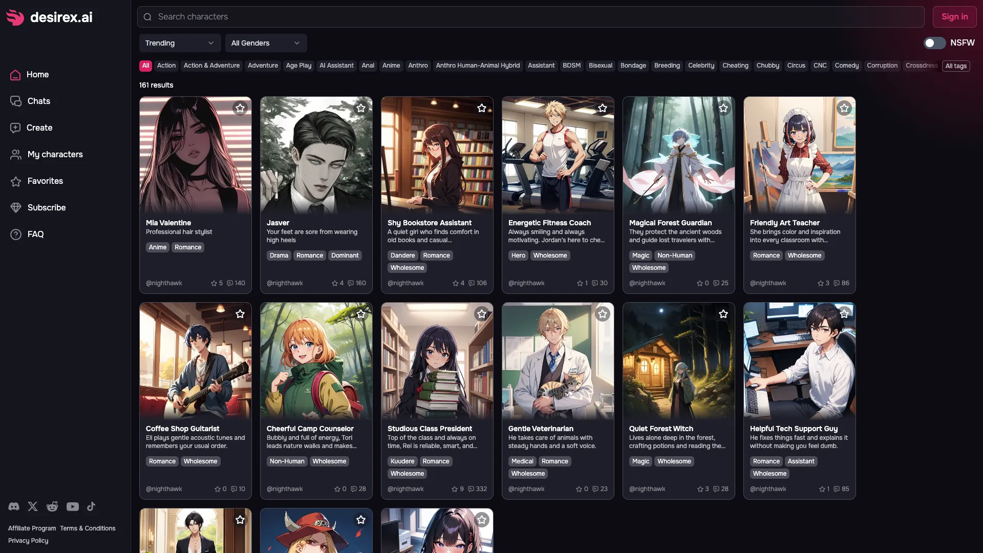Desirex.ai screenshot
