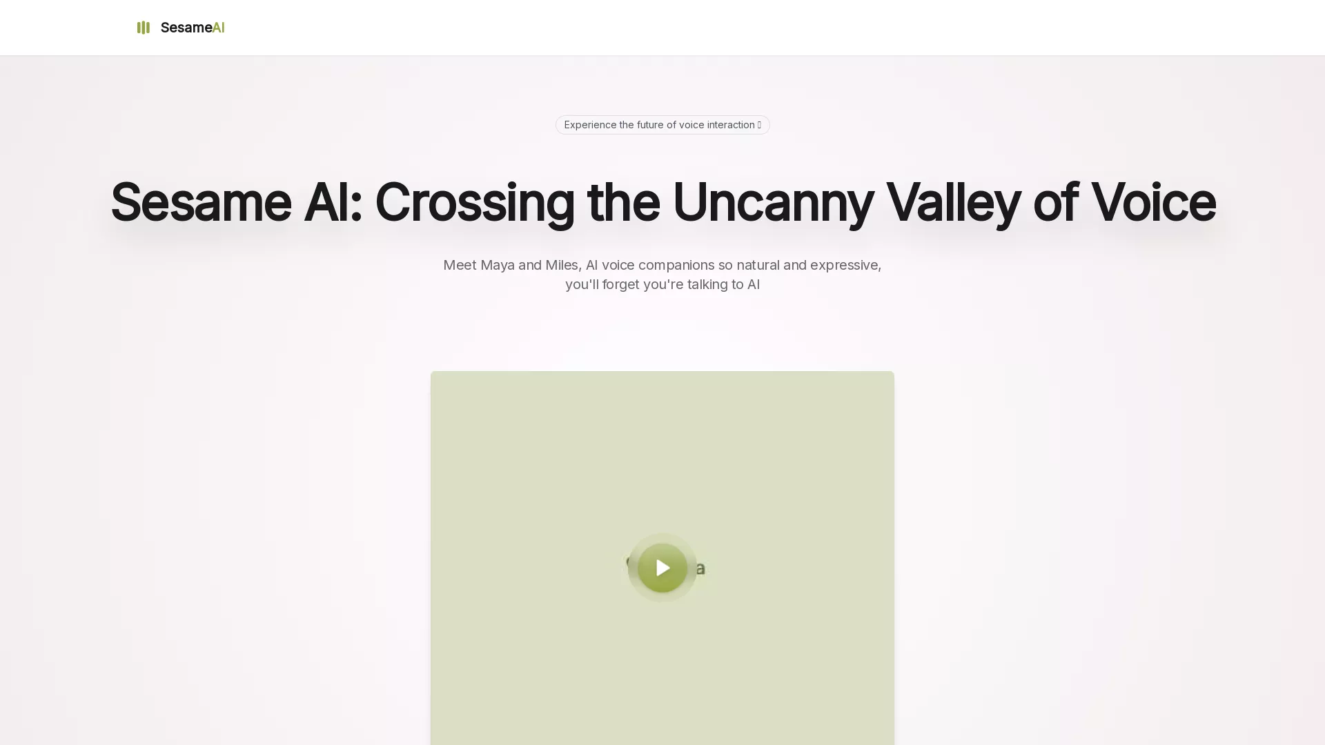 Sesame AI screenshot