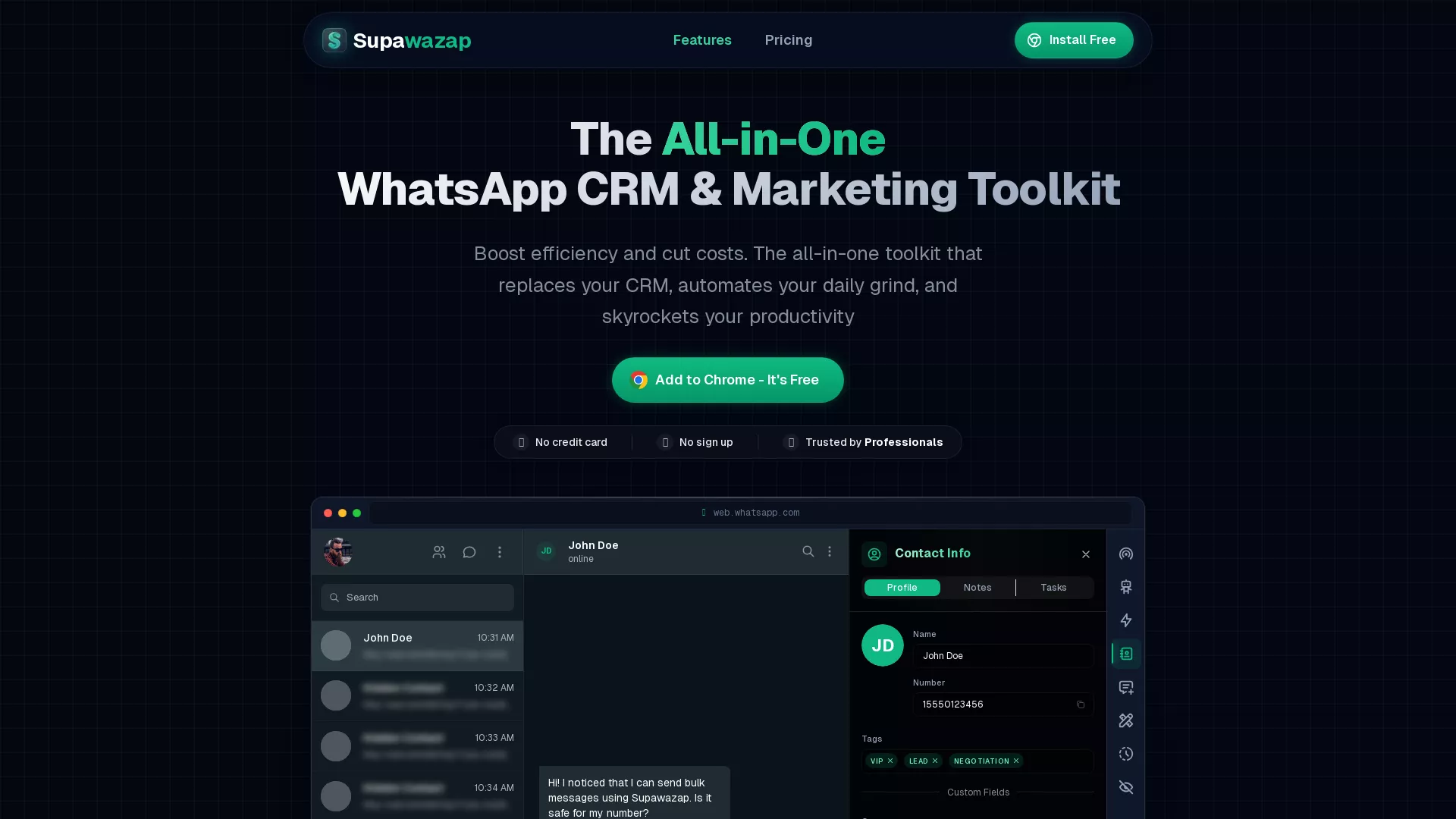 Supawazap screenshot