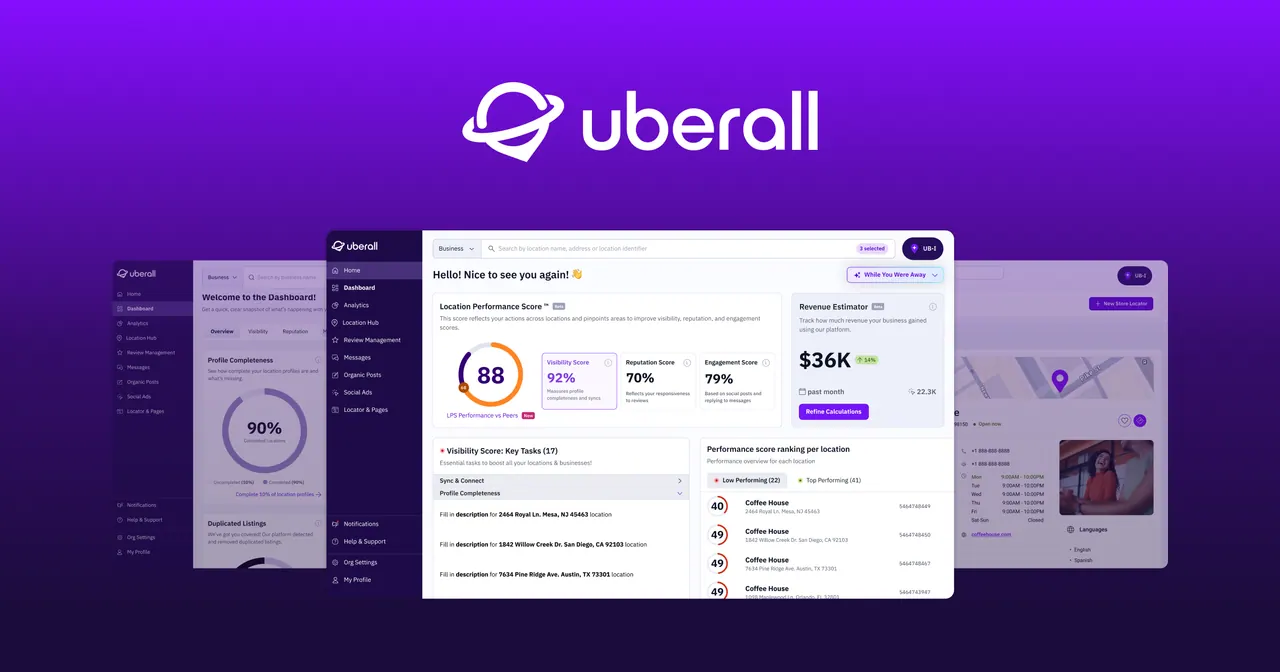 Uberall screenshot