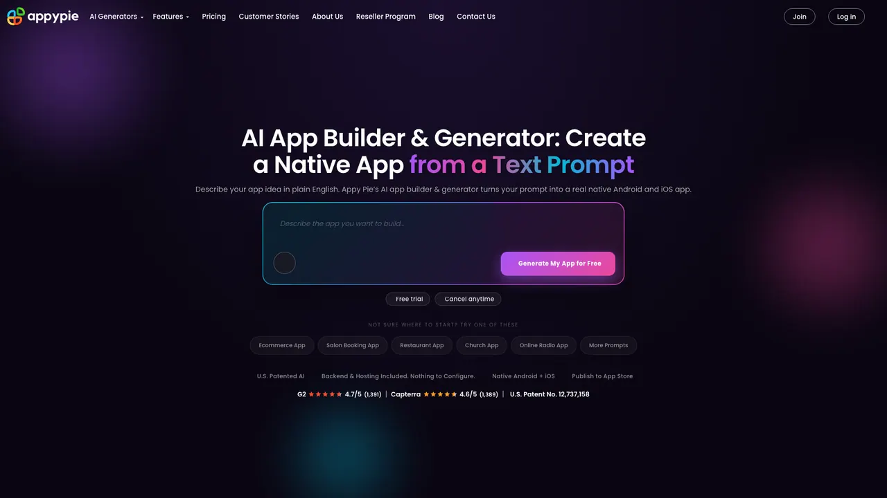 Appy Pie screenshot