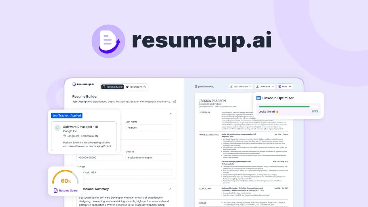 Resumeup.ai screenshot