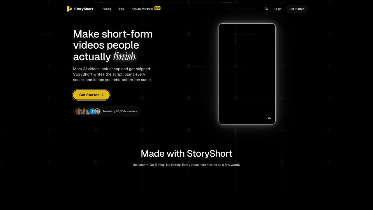 StoryShort AI screenshot
