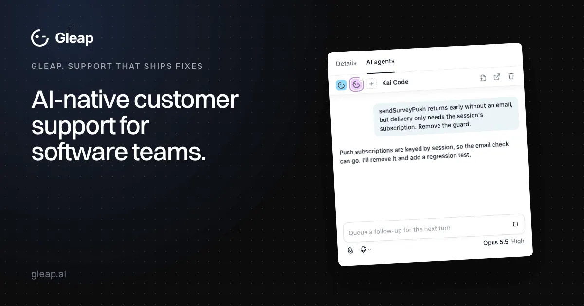 Gleap screenshot