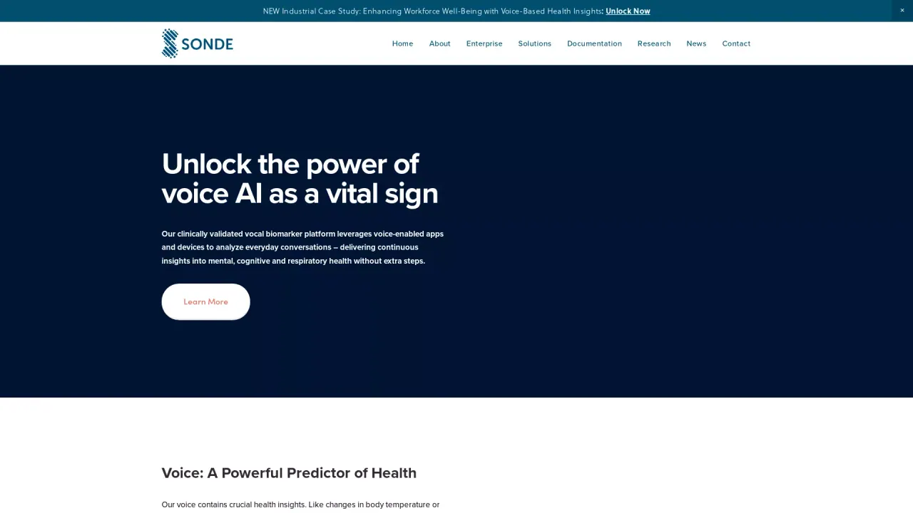 Sonde Health screenshot