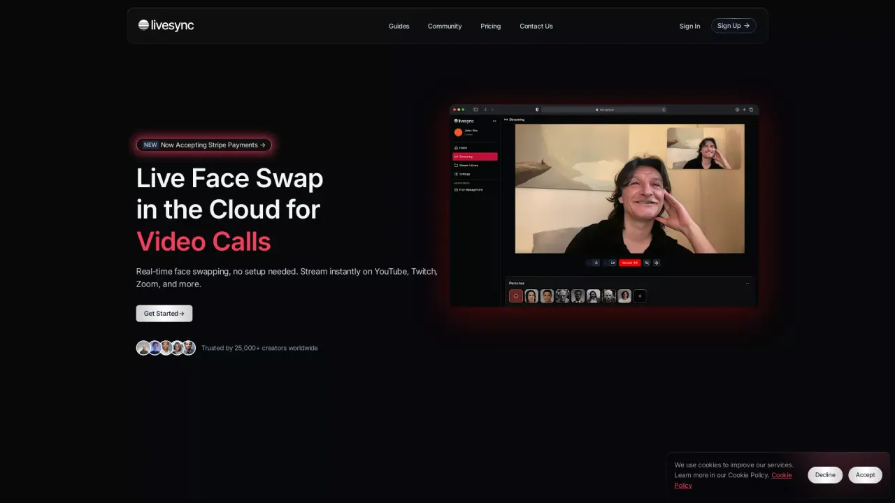 Livesync screenshot