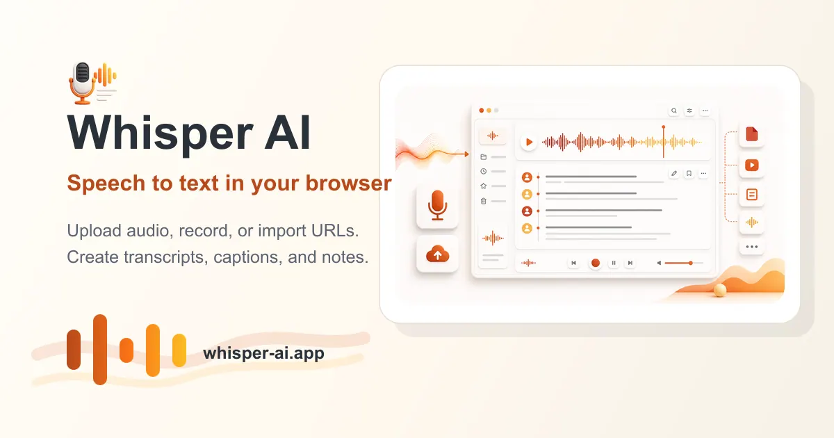 Whisper AI screenshot