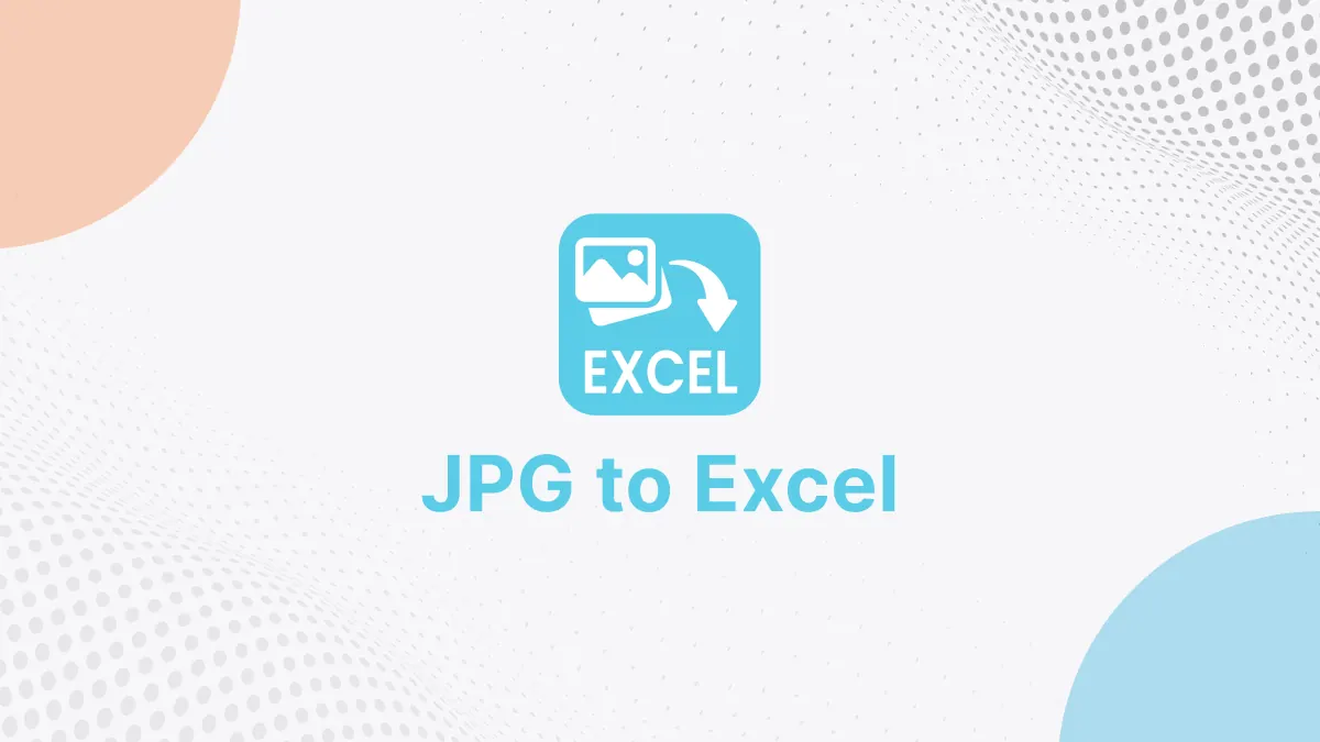 JPG to Excel screenshot