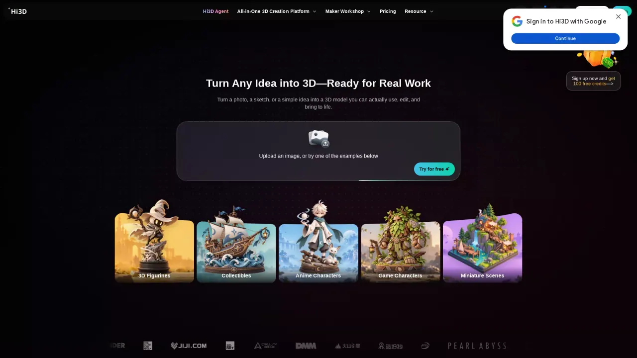 Hi3D screenshot