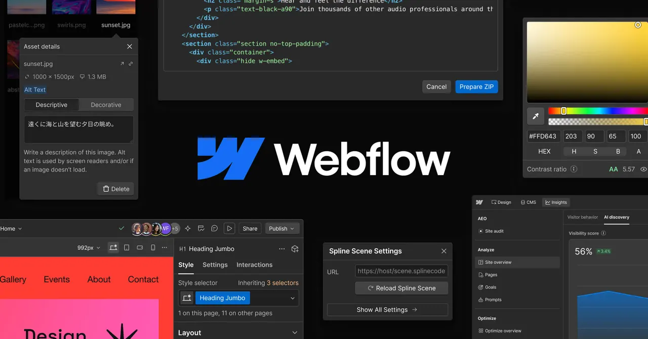 Webflow screenshot