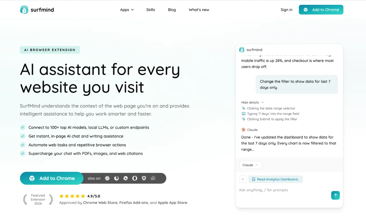 SurfMind screenshot