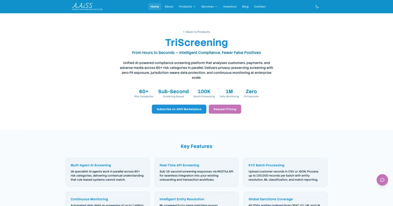TriScreening screenshot