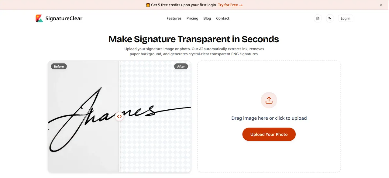 SignatureClear screenshot