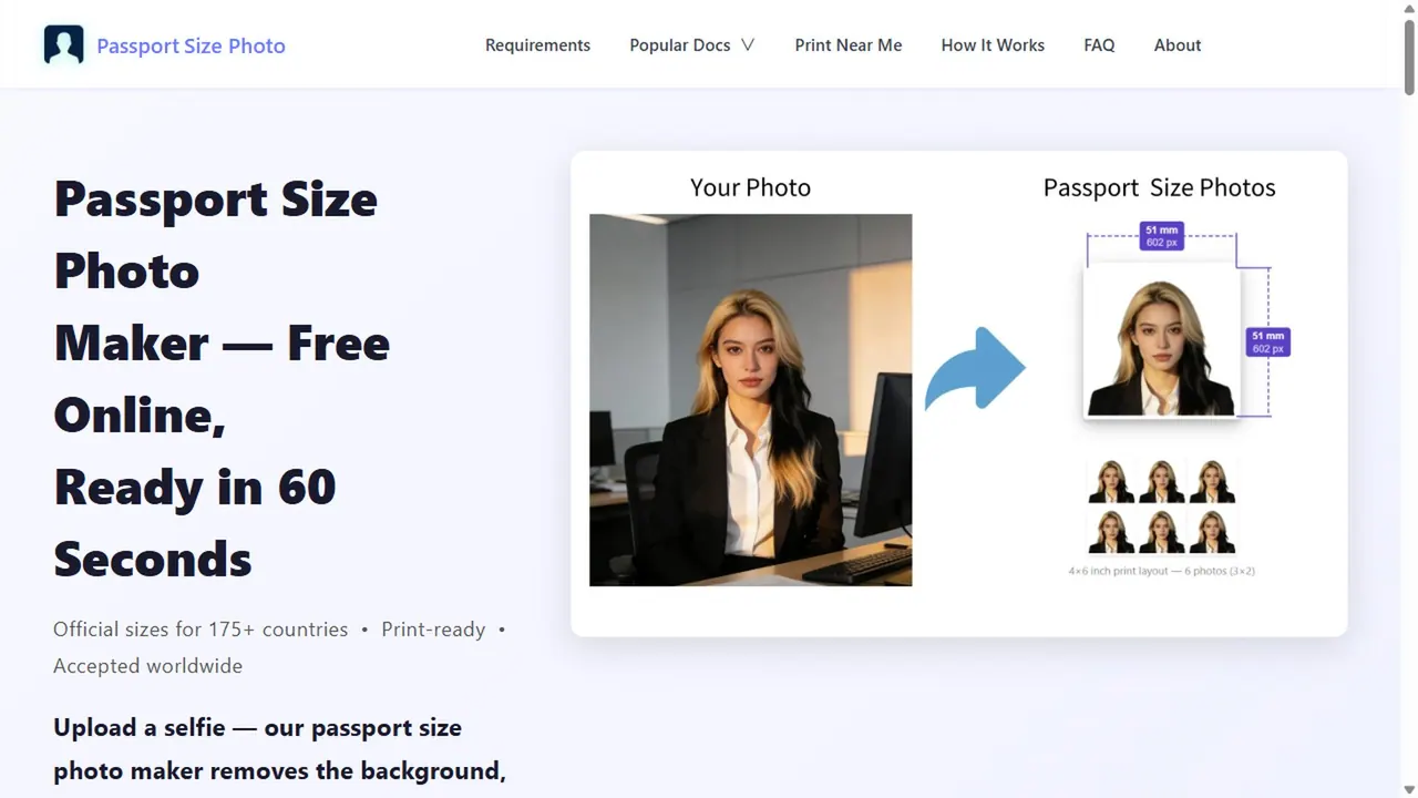 Passport Size Photo screenshot