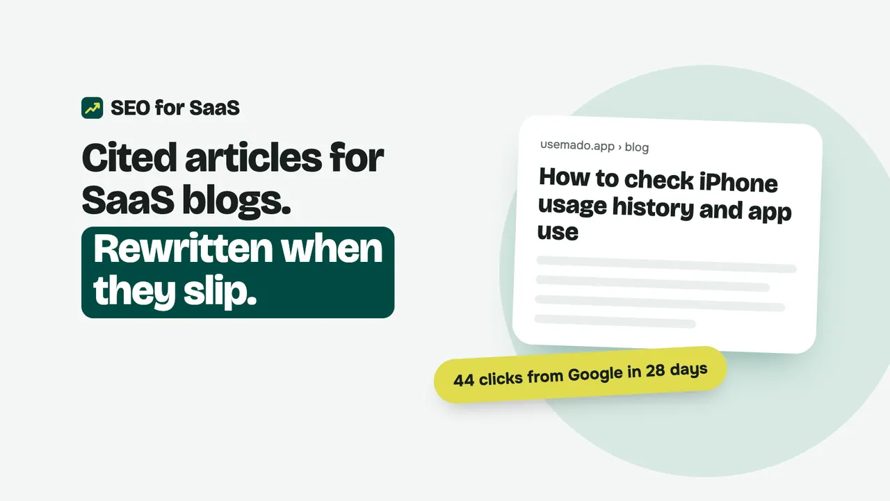 SEO for SaaS screenshot