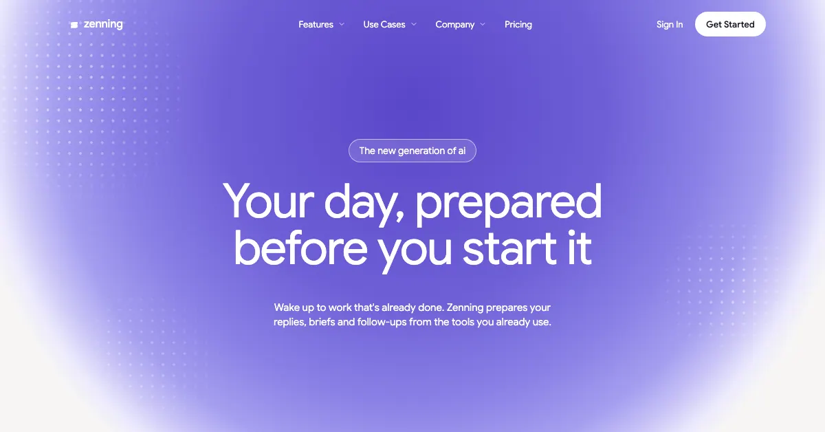 Zenning screenshot